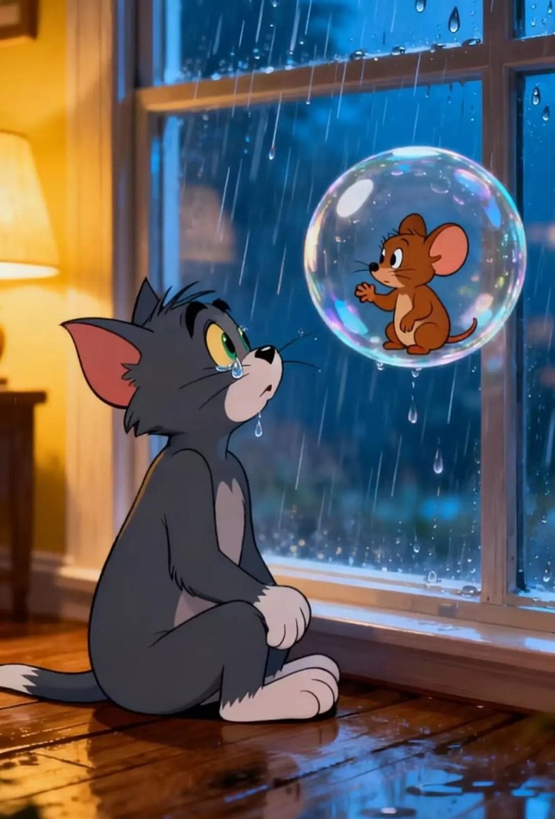 ảnh tôm và jerry buồn 27