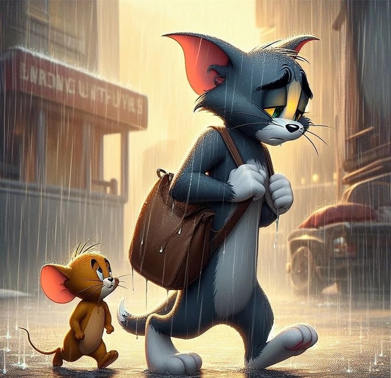 ảnh tôm và jerry buồn 29