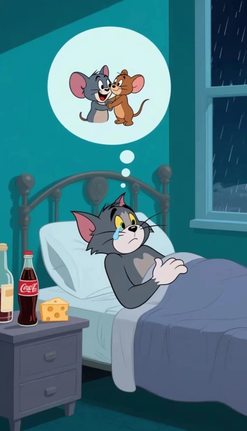 ảnh tôm và jerry buồn 31