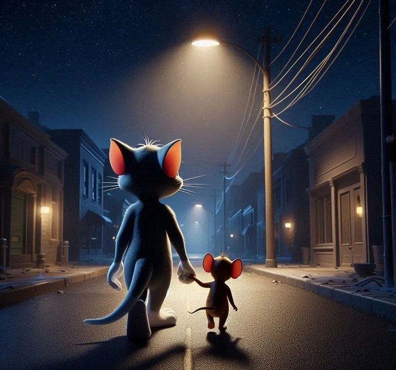 ảnh tôm và jerry buồn 34