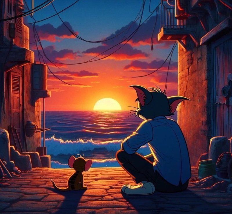 ảnh tôm và jerry buồn 35