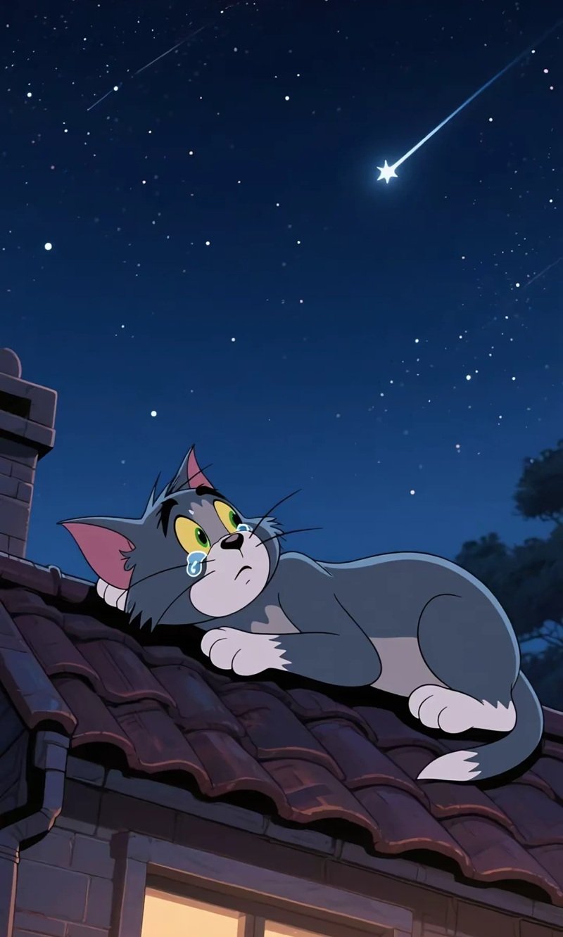 ảnh tôm và jerry buồn 4