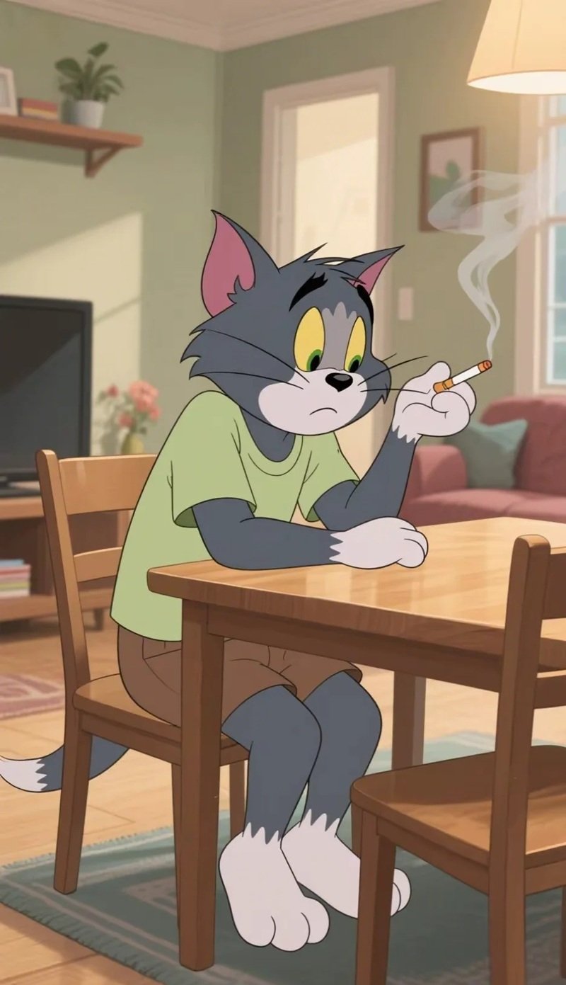 ảnh tôm và jerry buồn 5