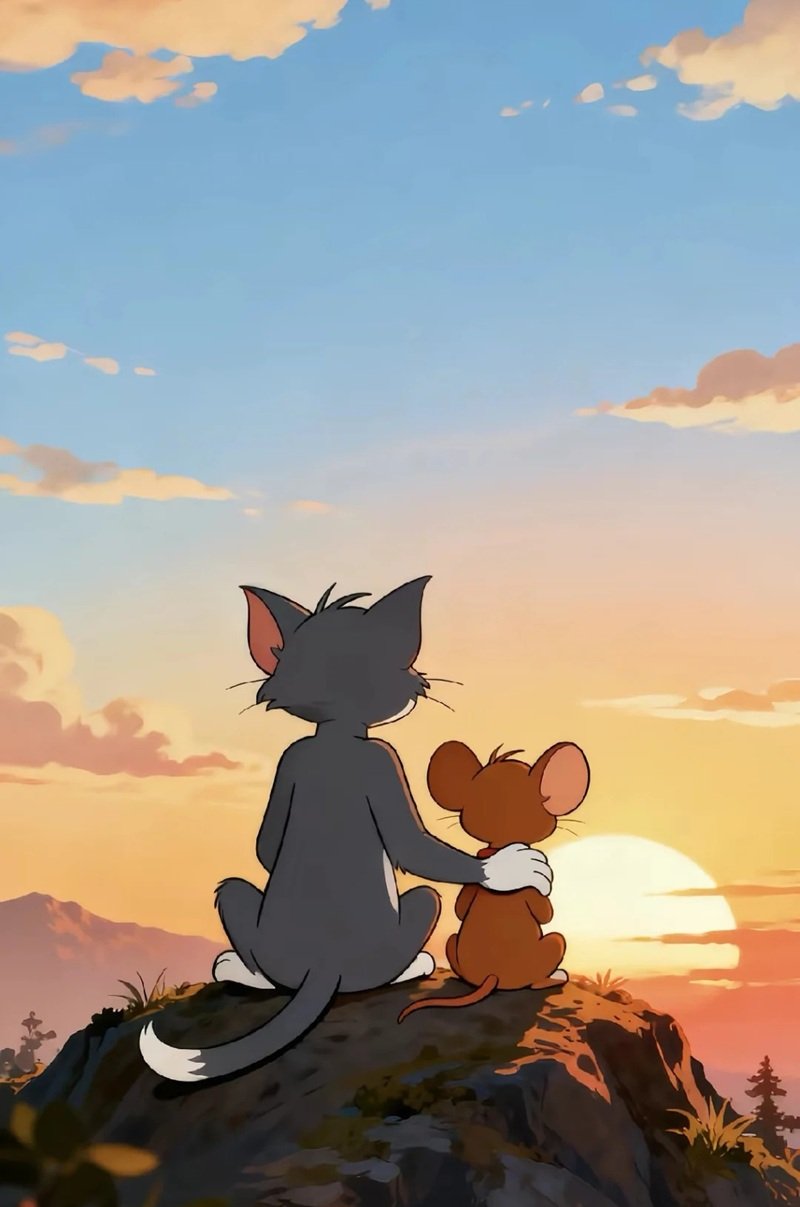 ảnh tôm và jerry buồn 7