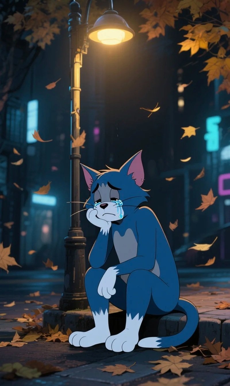 ảnh tôm và jerry buồn 8