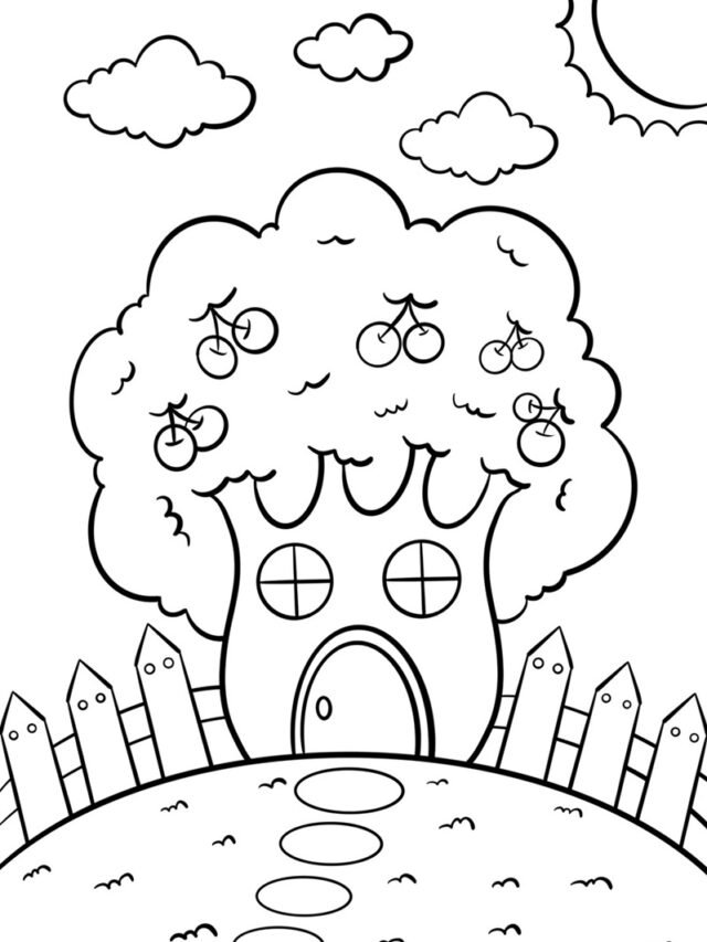 Tải ngay 80+ tranh tô màu cây xanh miễn phí