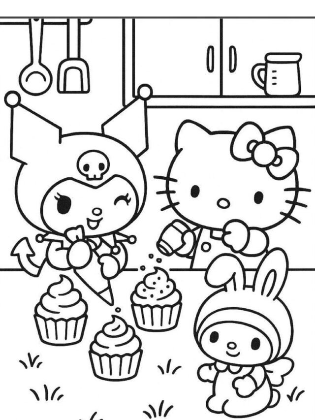 Bộ sưu tập 88+ Tranh tô màu sanrio cho fan mê màu hồng