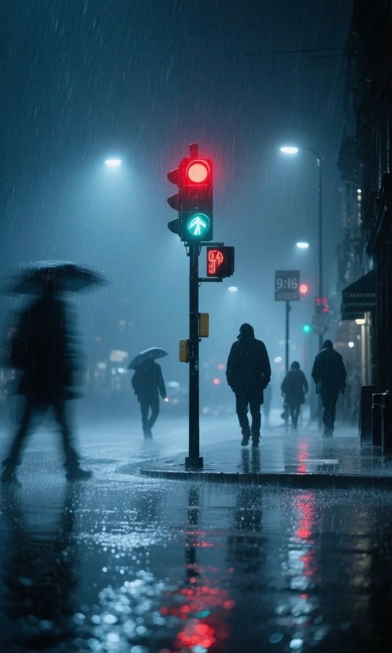 hình ảnh mưa buồn trên phố 34