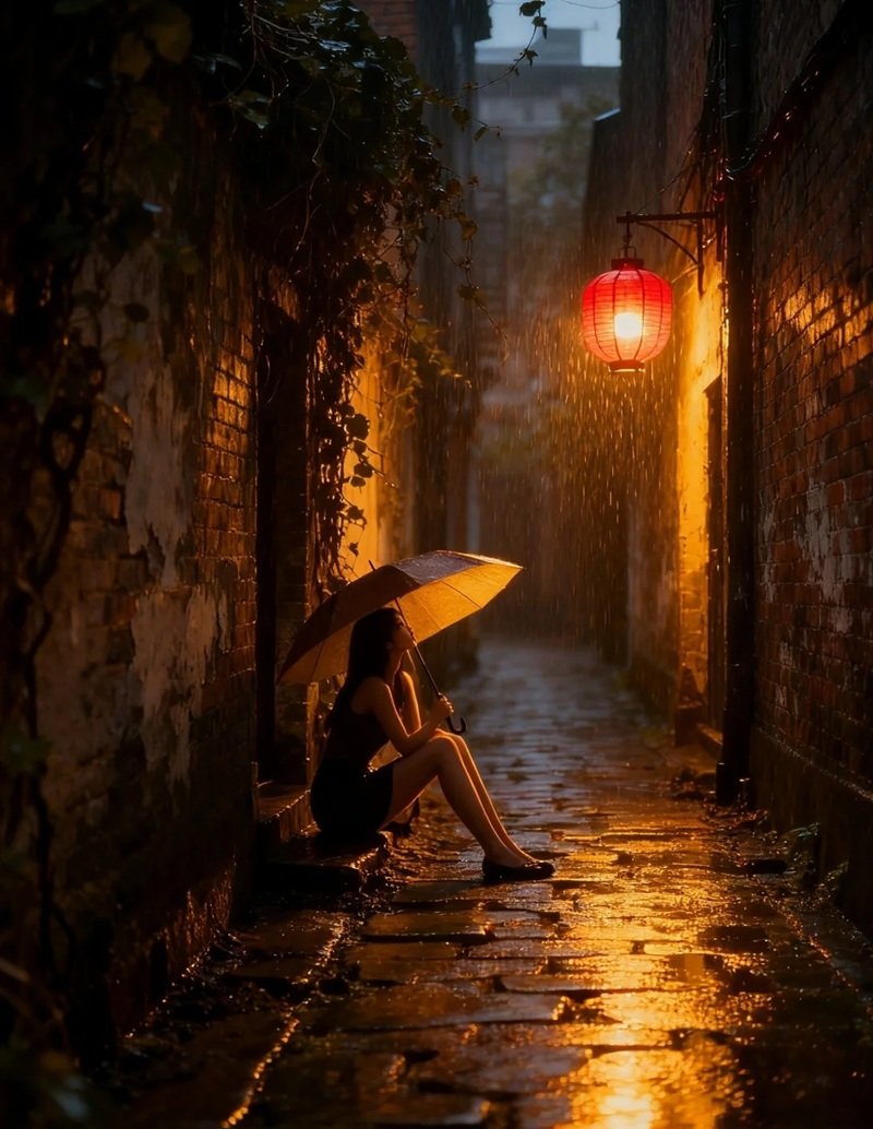 hình ảnh mưa buồn trên phố 4