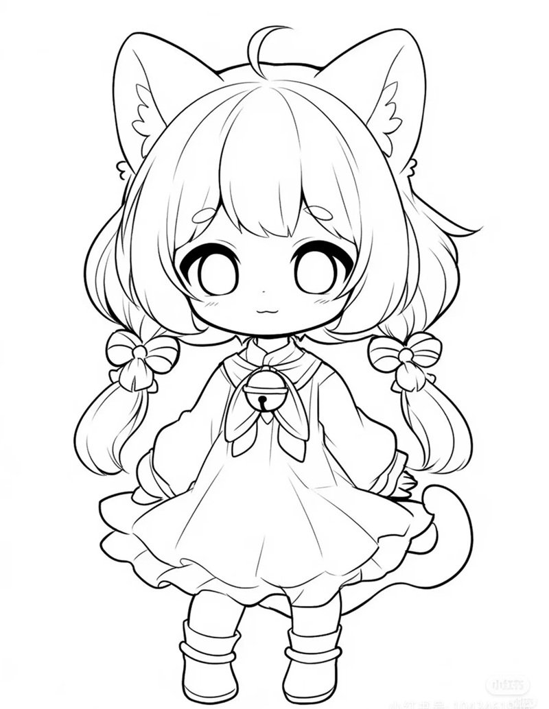 tranh tô màu anime 12