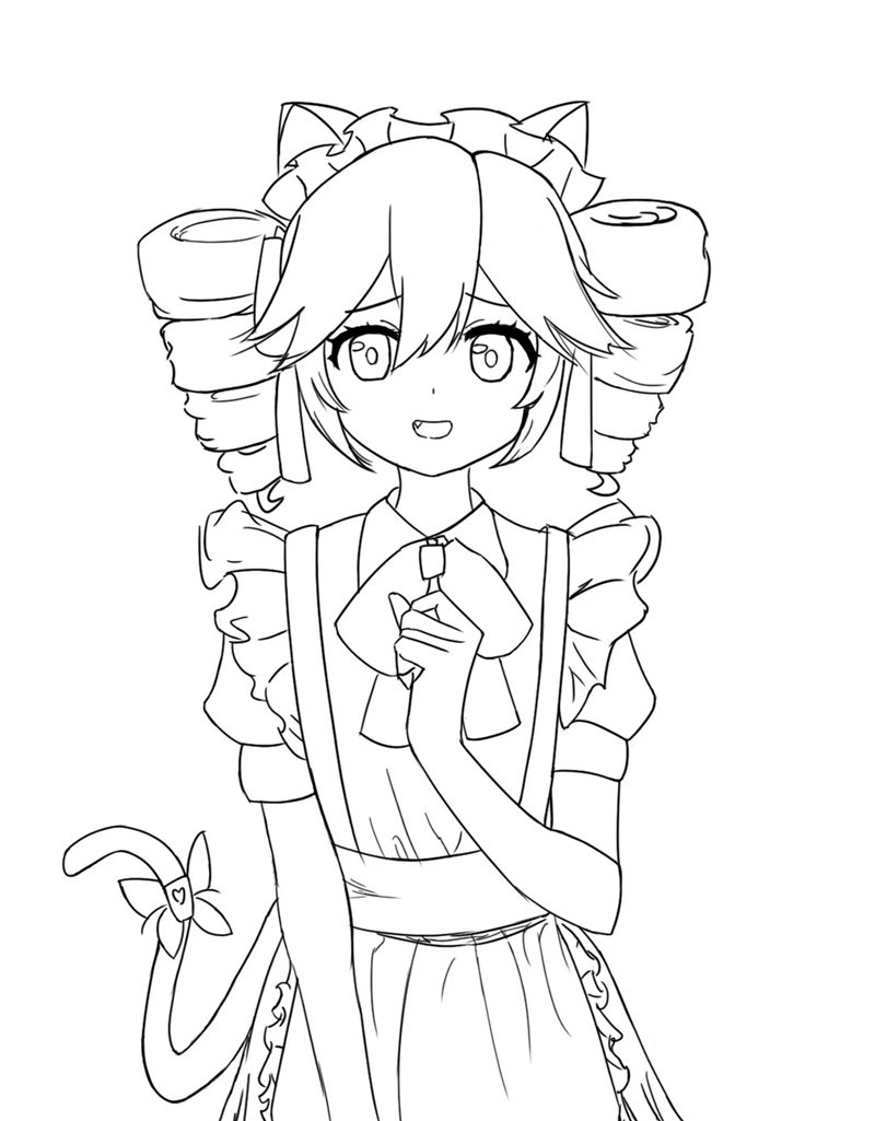 tranh tô màu anime 2