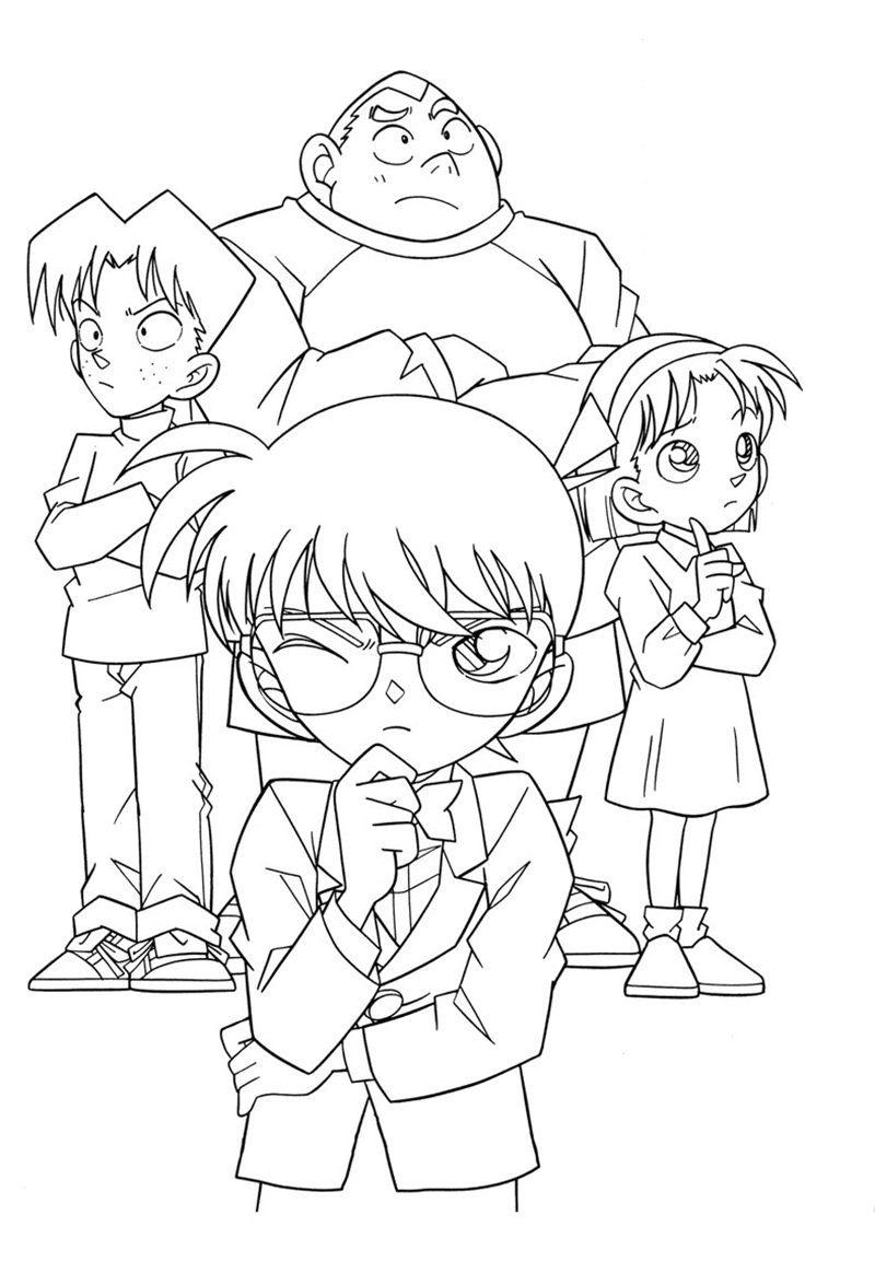 tranh tô màu anime 23