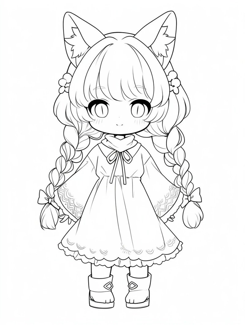 tranh tô màu anime 25