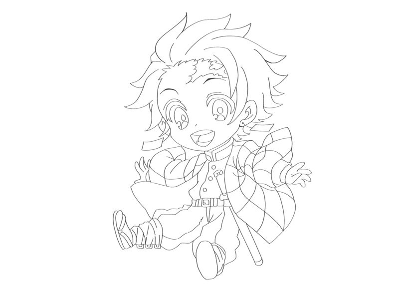 tranh tô màu anime 30