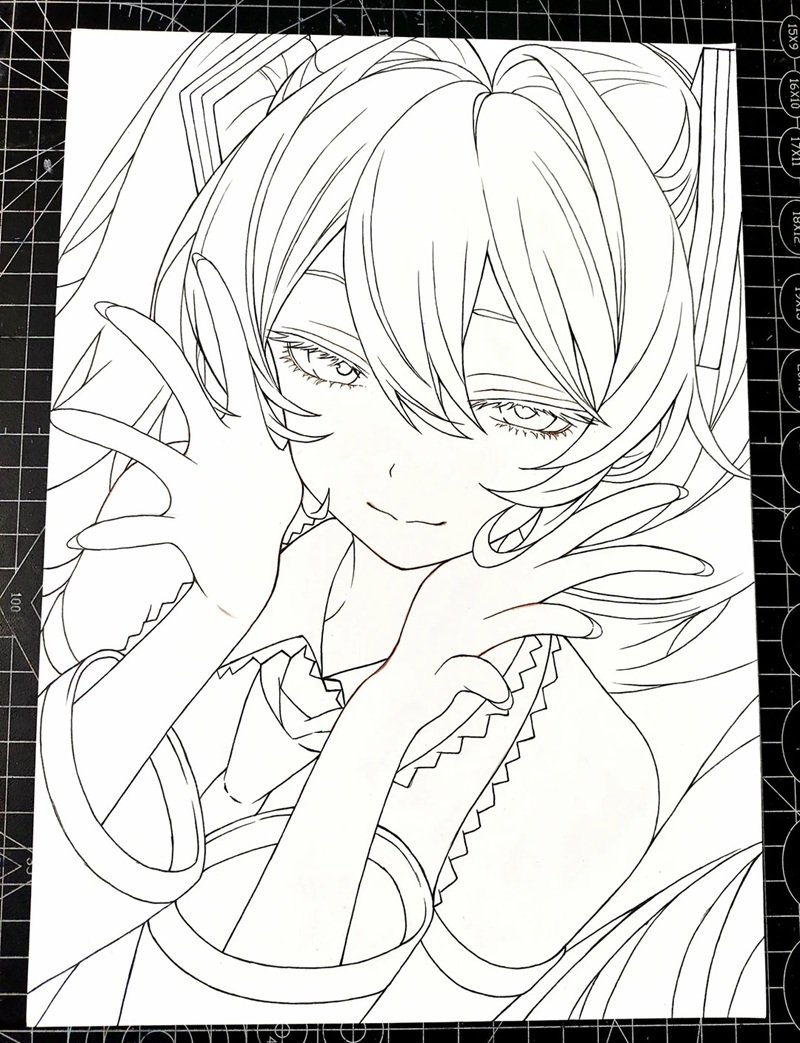 tranh tô màu anime 31