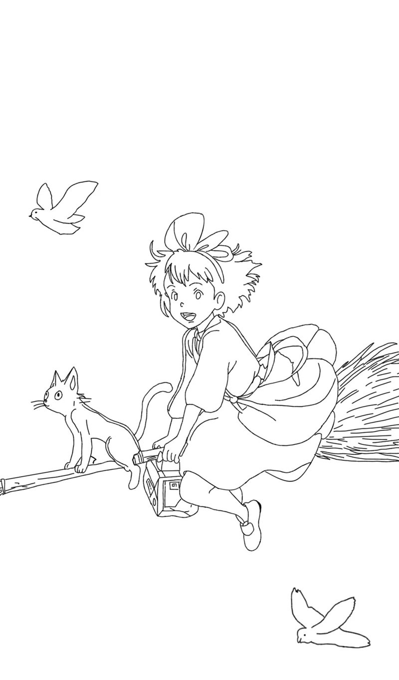 tranh tô màu anime 41