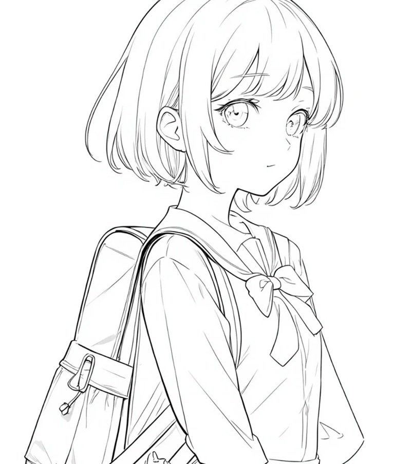 tranh tô màu anime 5