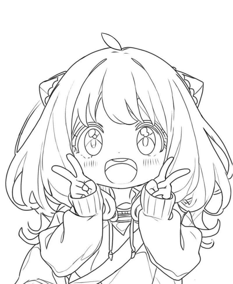 tranh tô màu anime 6