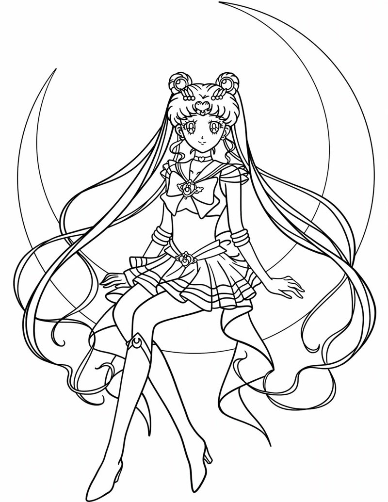 tranh tô màu anime 9