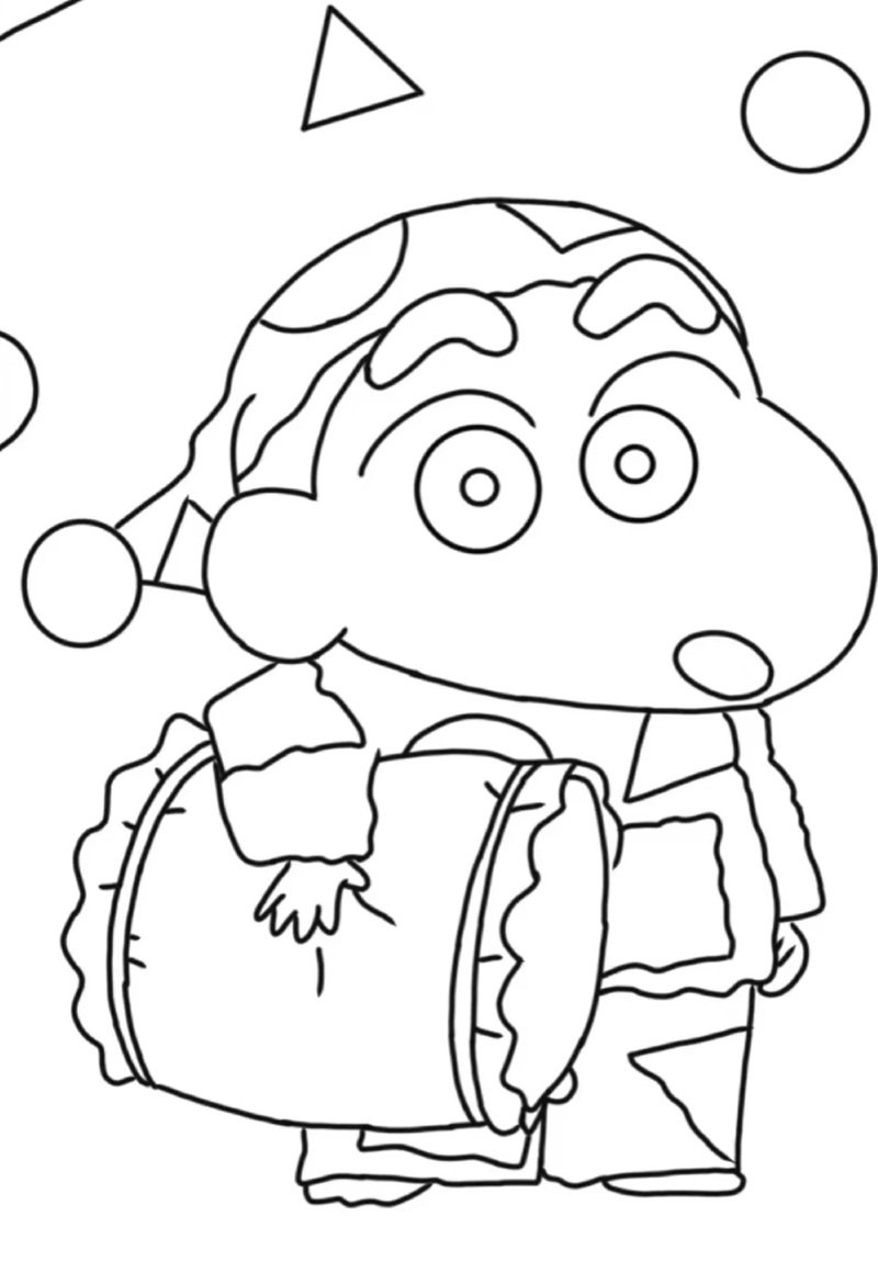 tranh tô màu anime cute 18