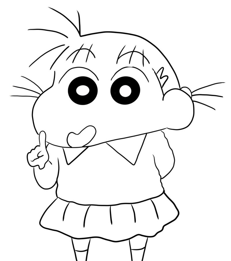 tranh tô màu anime cute 22