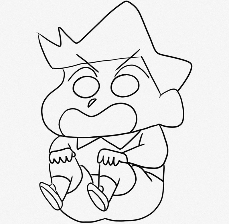 tranh tô màu anime cute 23