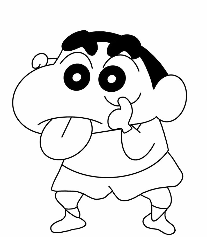 tranh tô màu anime cute 3