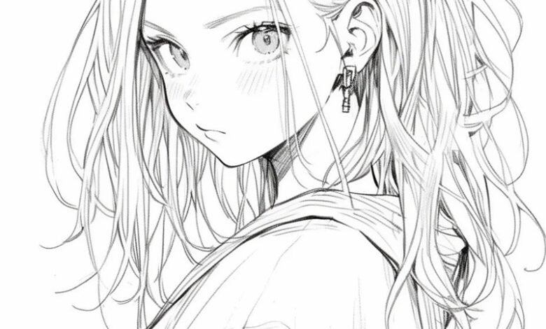 tranh tô màu anime girl ngầu 18