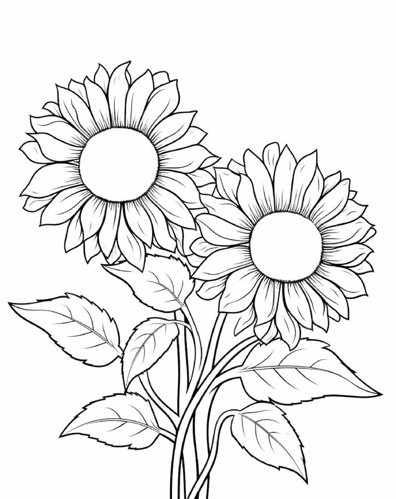 tranh tô màu bông hoa 20