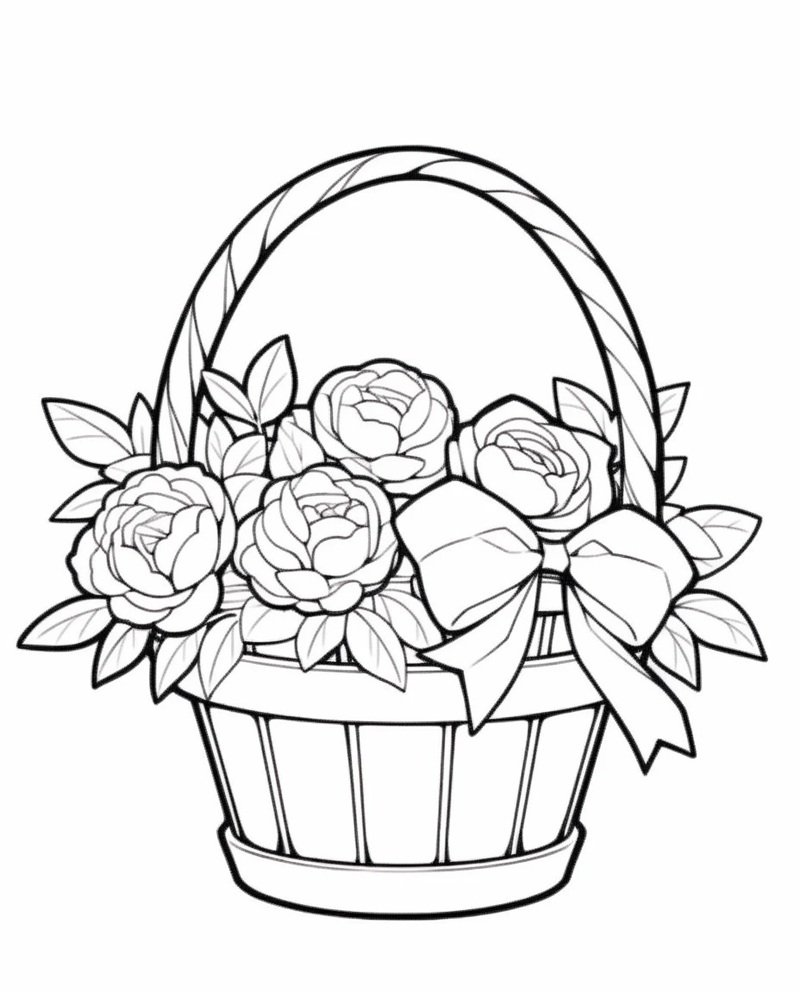 tranh tô màu bông hoa 37