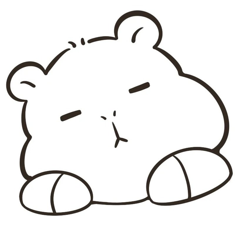 tranh tô màu capybara 24