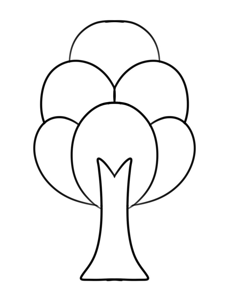 tranh tô màu cây xanh 11