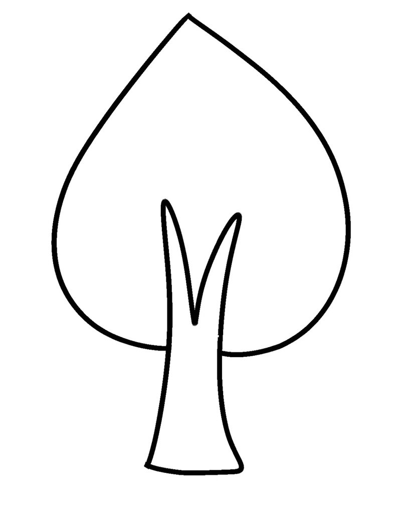 tranh tô màu cây xanh 12