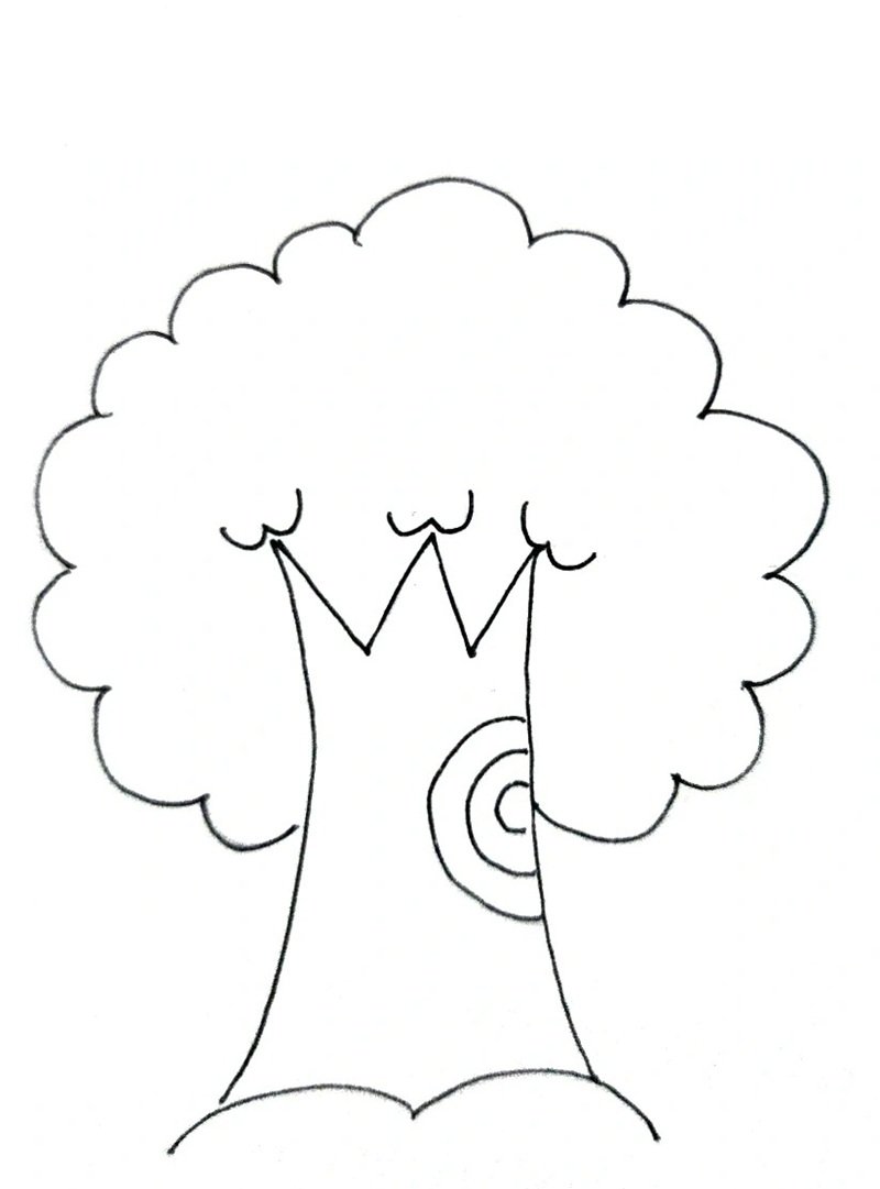 tranh tô màu cây xanh 15