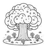 tranh tô màu cây xanh 16