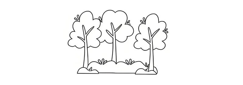 tranh tô màu cây xanh 18