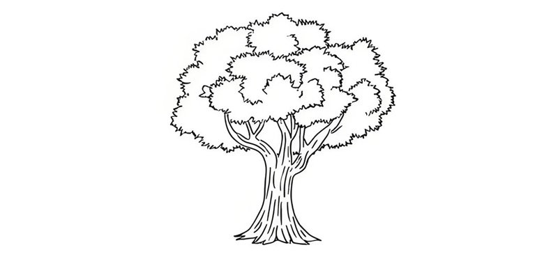 tranh tô màu cây xanh 20