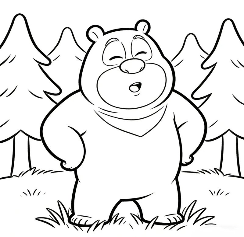 tranh tô màu cây xanh 41