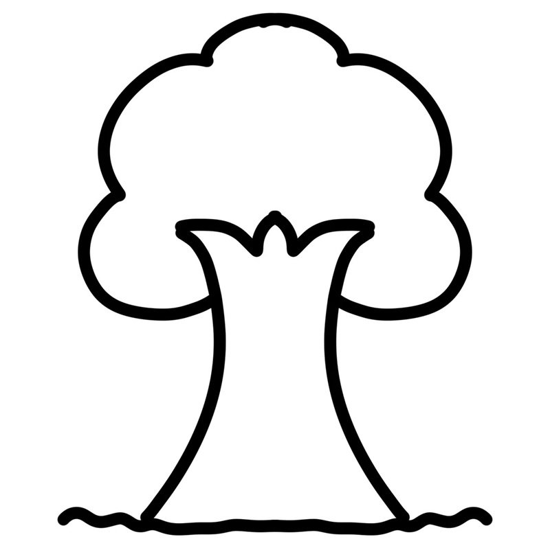 tranh tô màu cây xanh 6