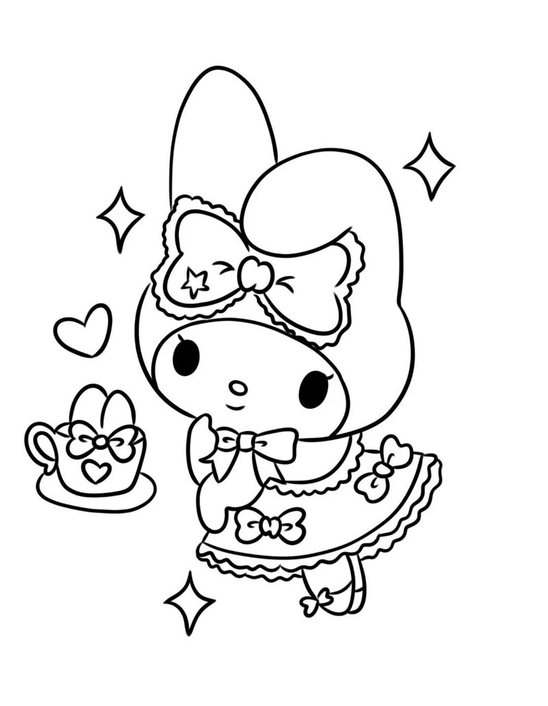 tranh tô màu chibi cute 31