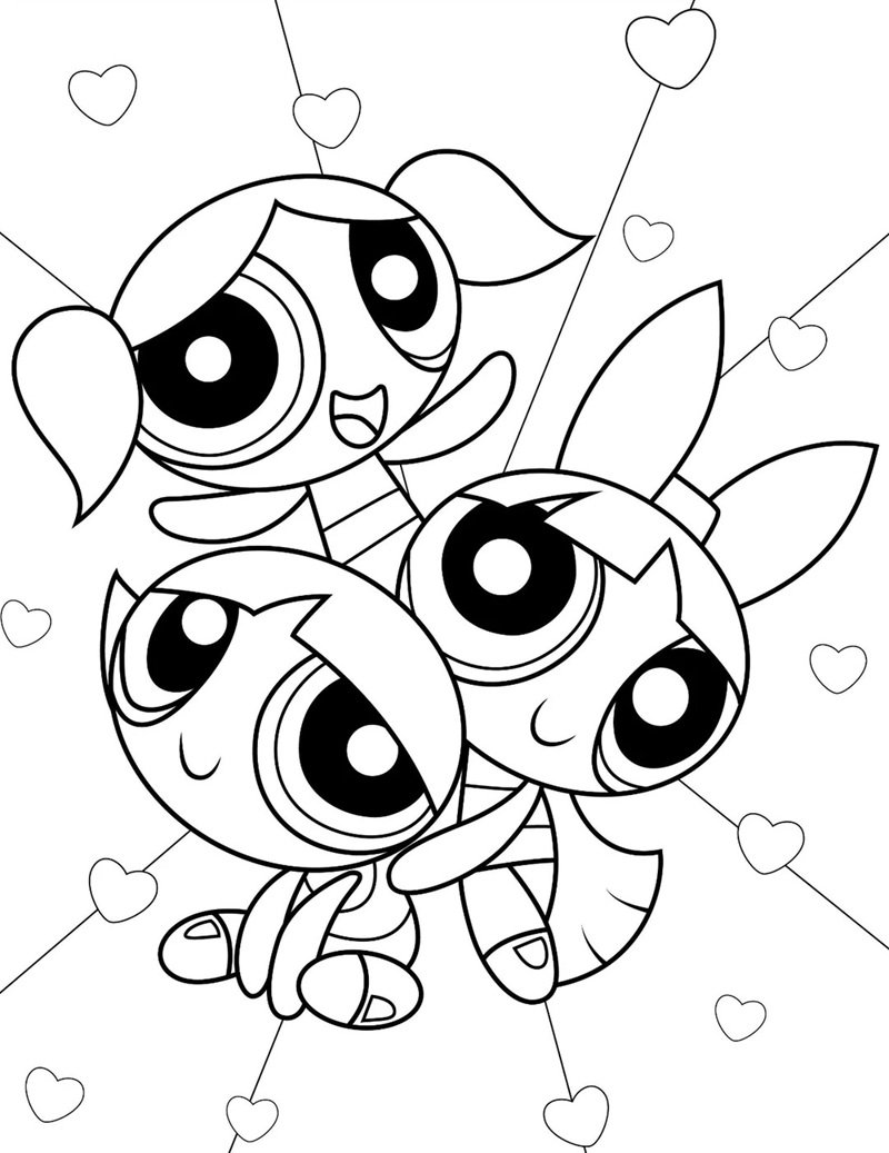 tranh tô màu chibi cute 32