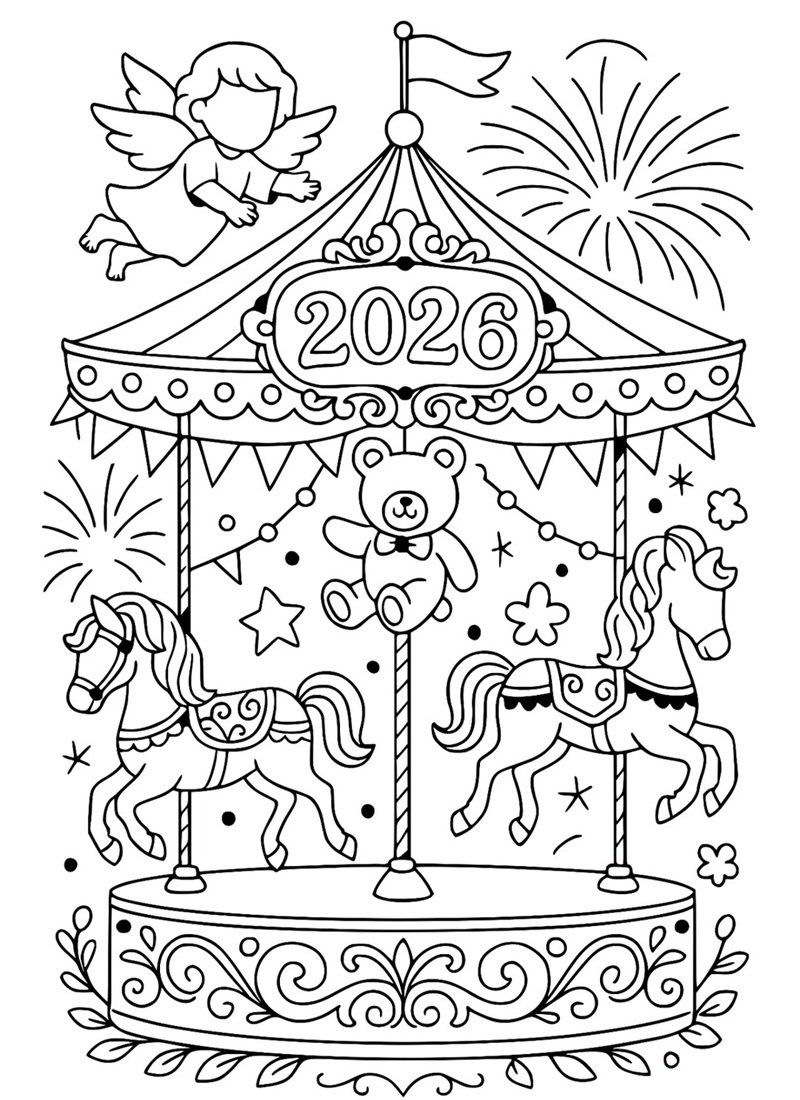 tranh tô màu cho bé 5-6 tuổi 1