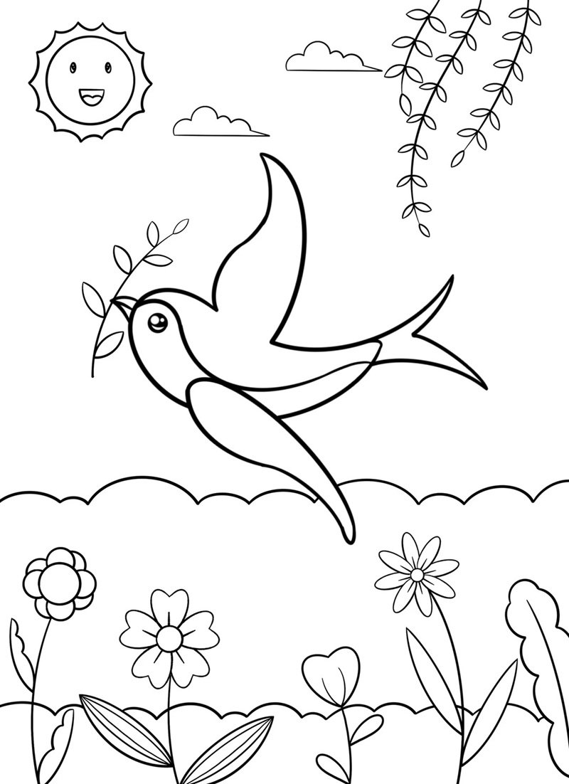 tranh tô màu cho bé 9