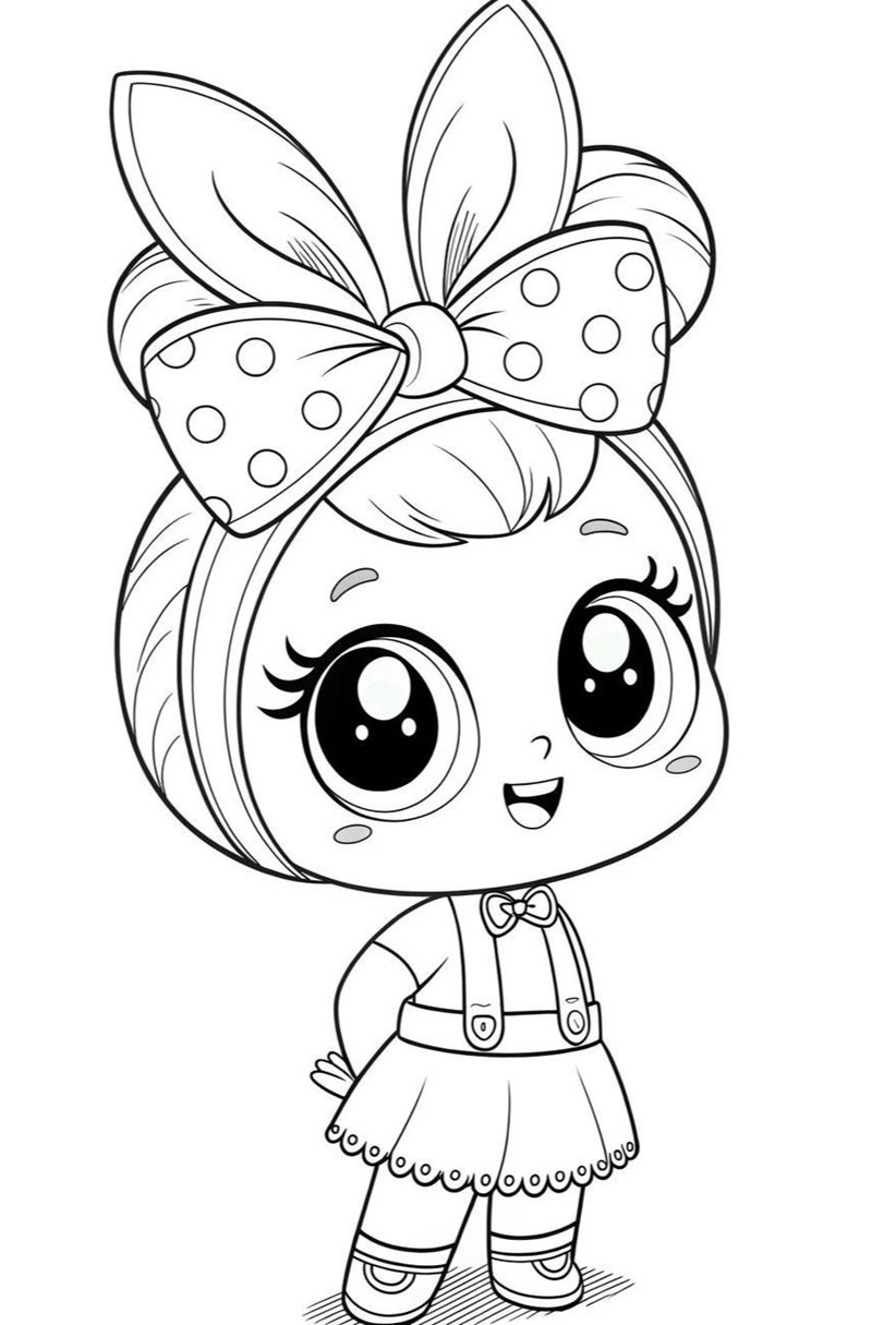 tranh tô màu cho bé gái 10