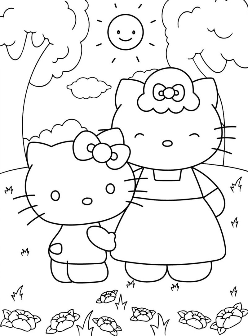 tranh tô màu cho bé gái 13