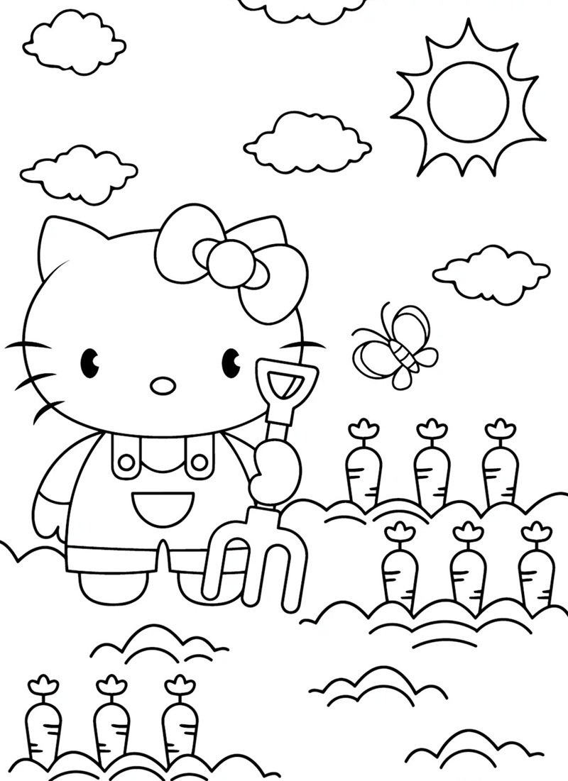 tranh tô màu cho bé gái 14