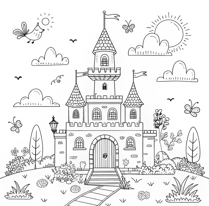 tranh tô màu cho bé gái 18