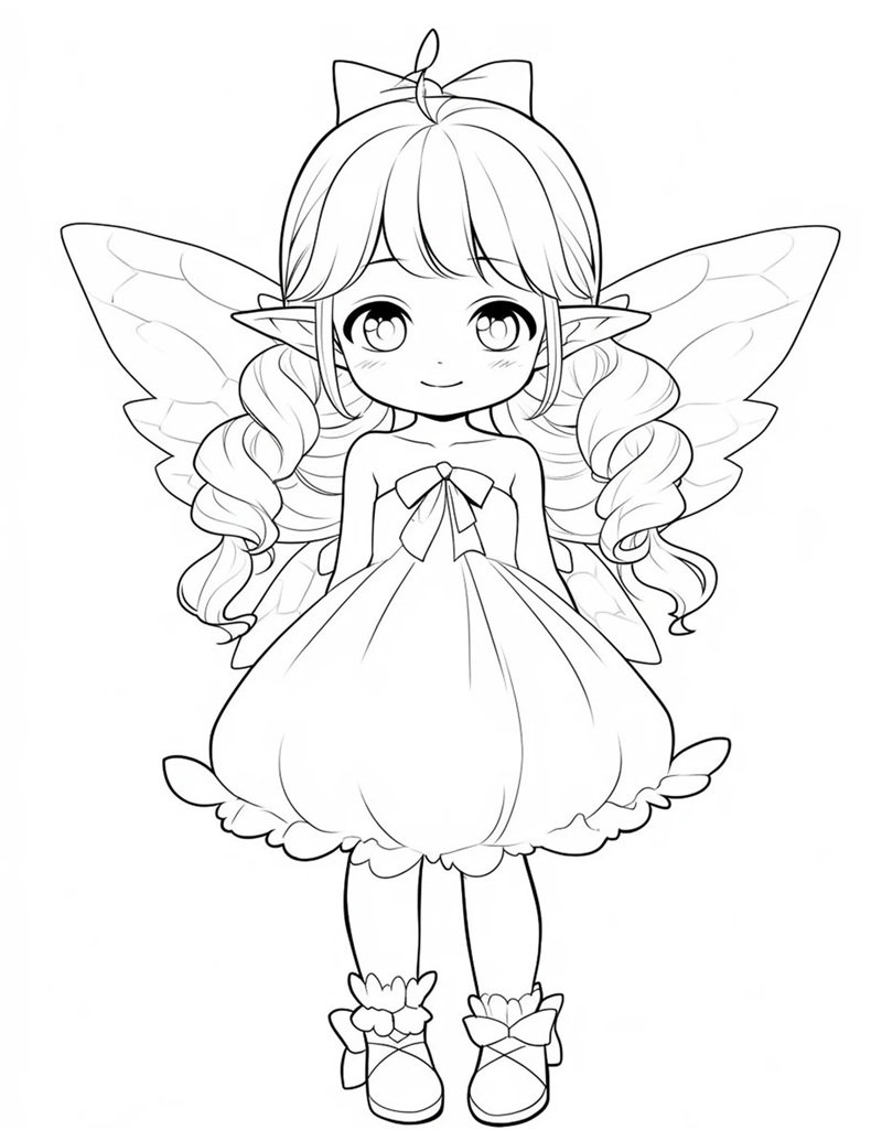 tranh tô màu cho bé gái 22