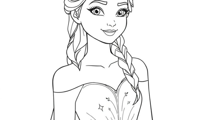 tranh tô màu cho bé gái 25