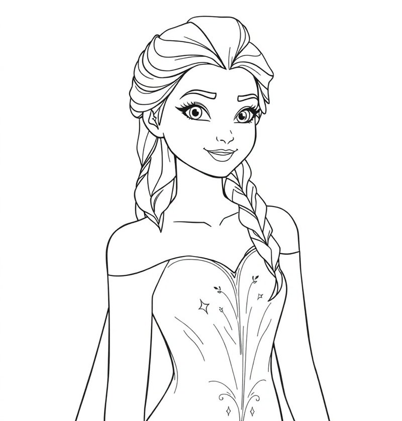 tranh tô màu cho bé gái 25